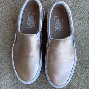 Vans rose gold sneakers